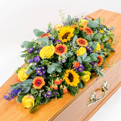 Summer Sentiments Casket Spray