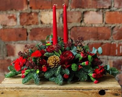 Christmas Glow Candle Arrangement