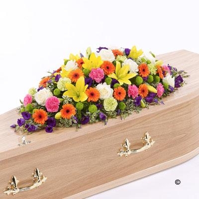 Classic Vibrant Casket Spray