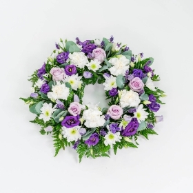 Purple, Lilac and White Wreath