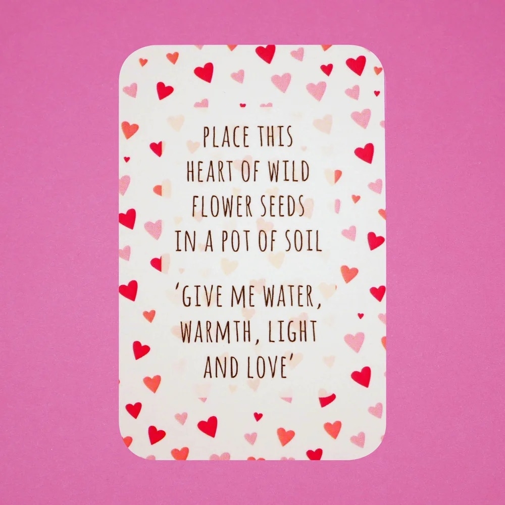 Small Plantable Happy Valentine's Day Card