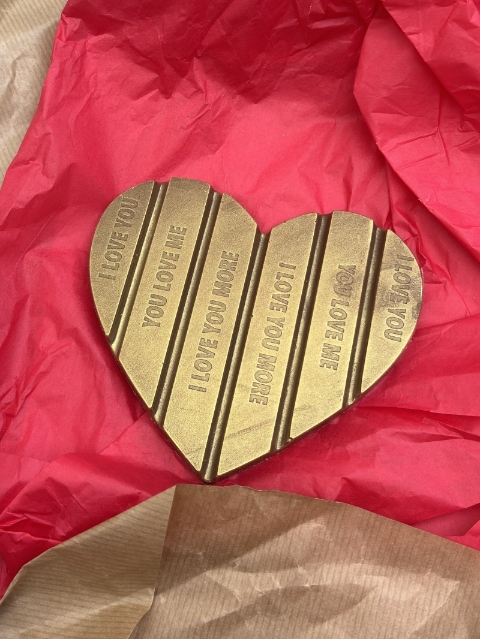 Heart Shaped Chocolate Bar