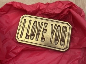 I Love You Chocolate Bar